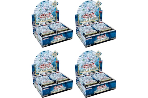 Yu-Gi-Oh! TCG Dawn of Majesty Booster Box 4x Lot - GB Yu-Gi-Oh! TCG Dawn of Majesty Booster Box 4x Lot - GB