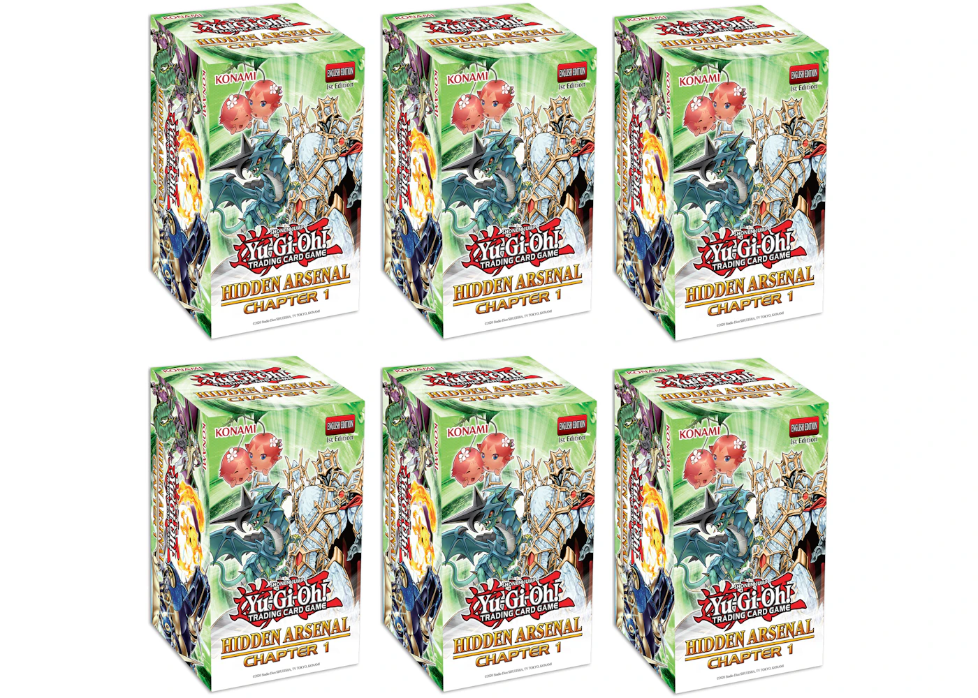 Yu-Gi-Oh! TCG Hidden Arsenal: Chapter 1 1st Edition Collectors Box 6x Lot - US Yu-Gi-Oh! TCG Hidden Arsenal: Chapter 1 1st Edition Collectors Box 6x Lot - US
