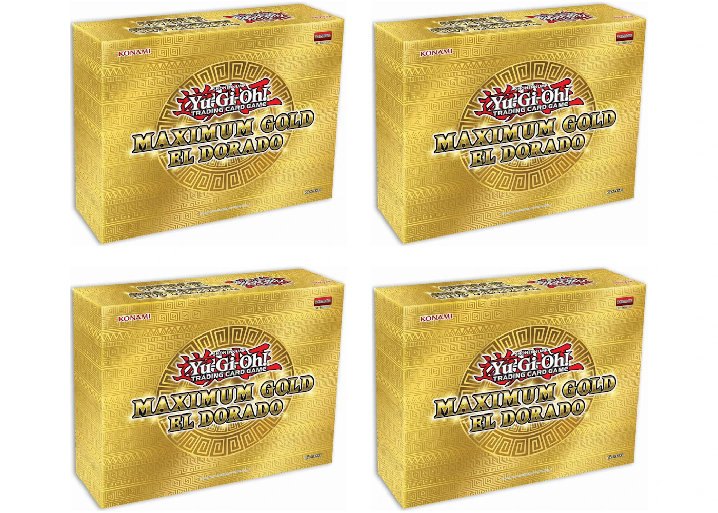 Yu-Gi-Oh! TCG Maximum Gold: El Dorado Collector's Set 4x Lot - US Yu-Gi-Oh! TCG Maximum Gold: El Dorado Collector's Set 4x Lot - US
