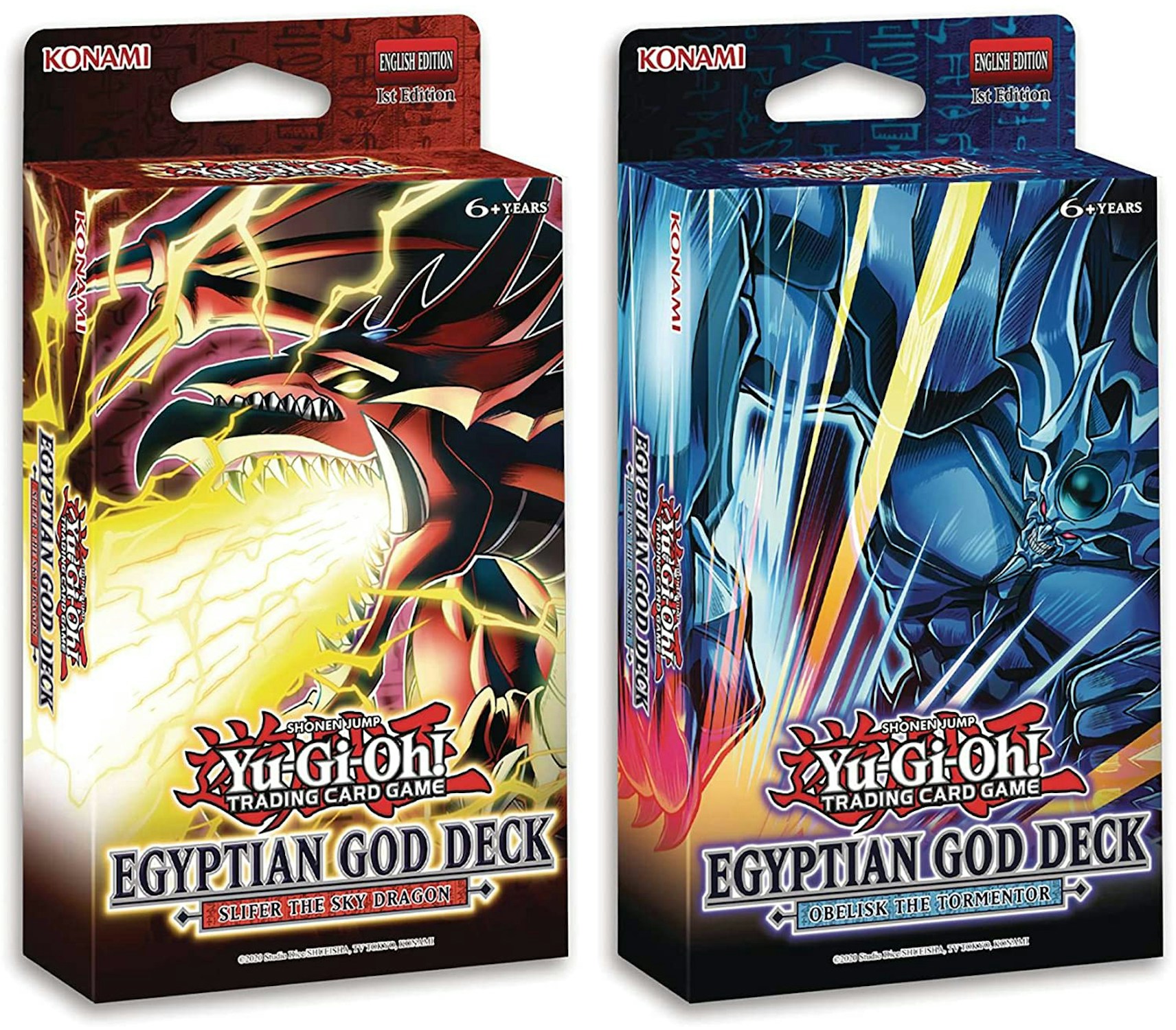 Yu-Gi-Oh! TCG Slifer the Sky Dragon/Obelisk the Tormentor 1st Edition ...