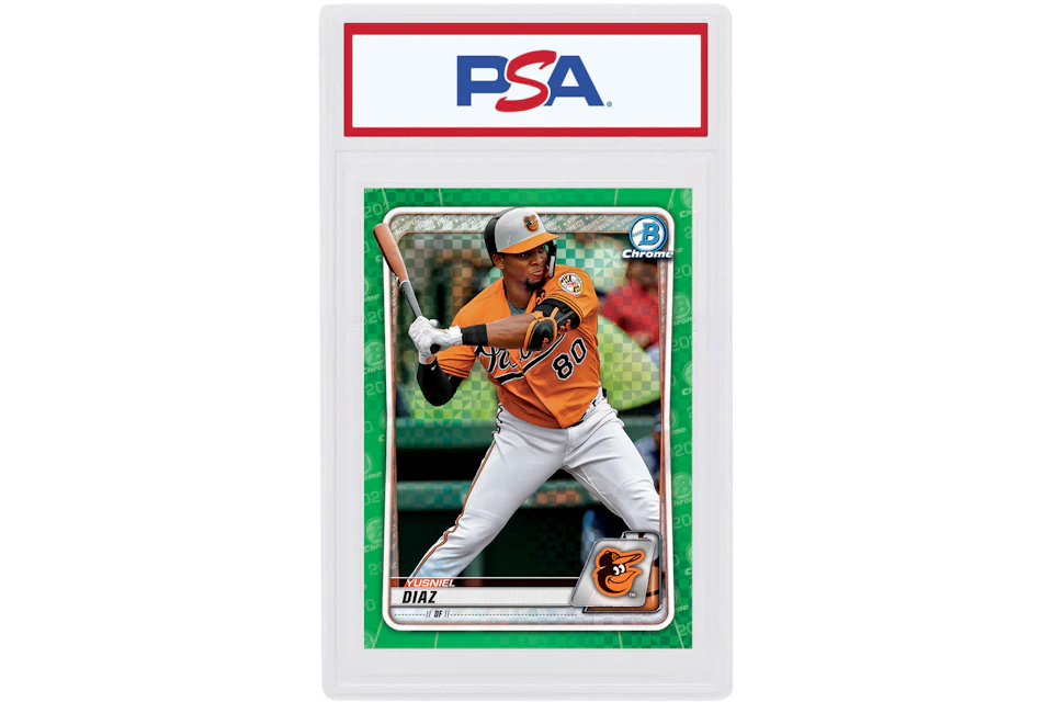 Yusniel Diaz 2020 Bowman Chrome X Green X-Fractor /31 #BCP-170