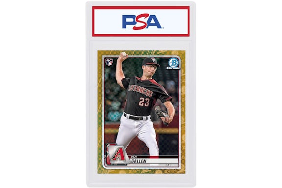 Zac Gallen 2020 Bowman Chrome X Rookie Gold X-Fractor /3 #81