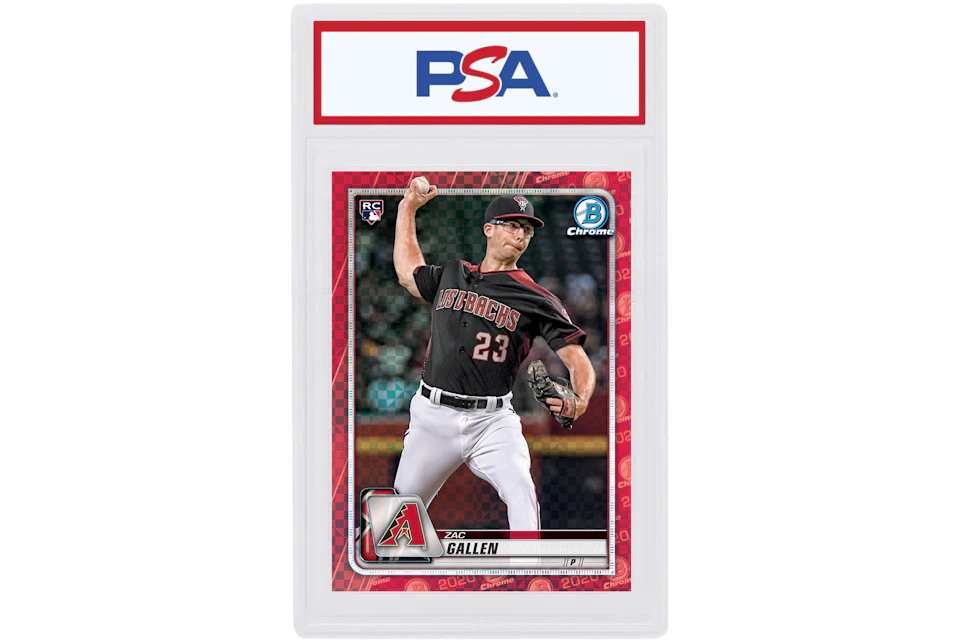 Zac Gallen 2020 Bowman Chrome X Rookie Red X-Fractor 1/1 #81