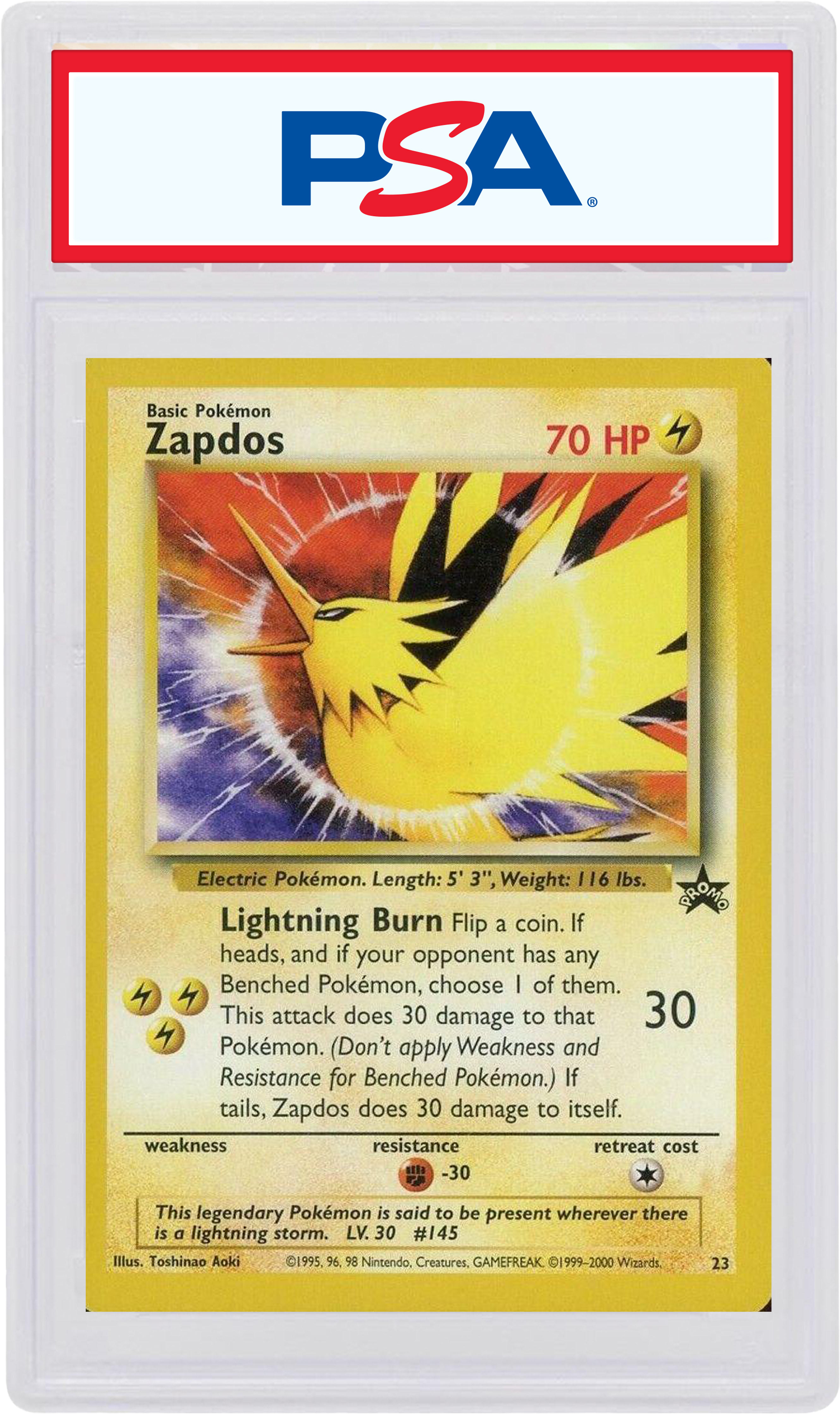 Zapdos 2000 Pokemon TCG Promo Black Star #23 - 2000 - US