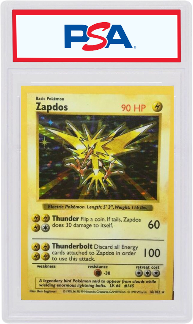 Zapdos-Holo 1999 Pokemon TCG Base Set Shadowless #16/102 - 1999 - US