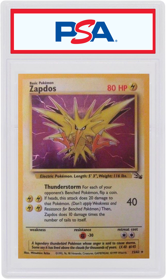 Zapdos-Holo 1999 Pokemon TCG Fossil #15/62 - 1999 - US