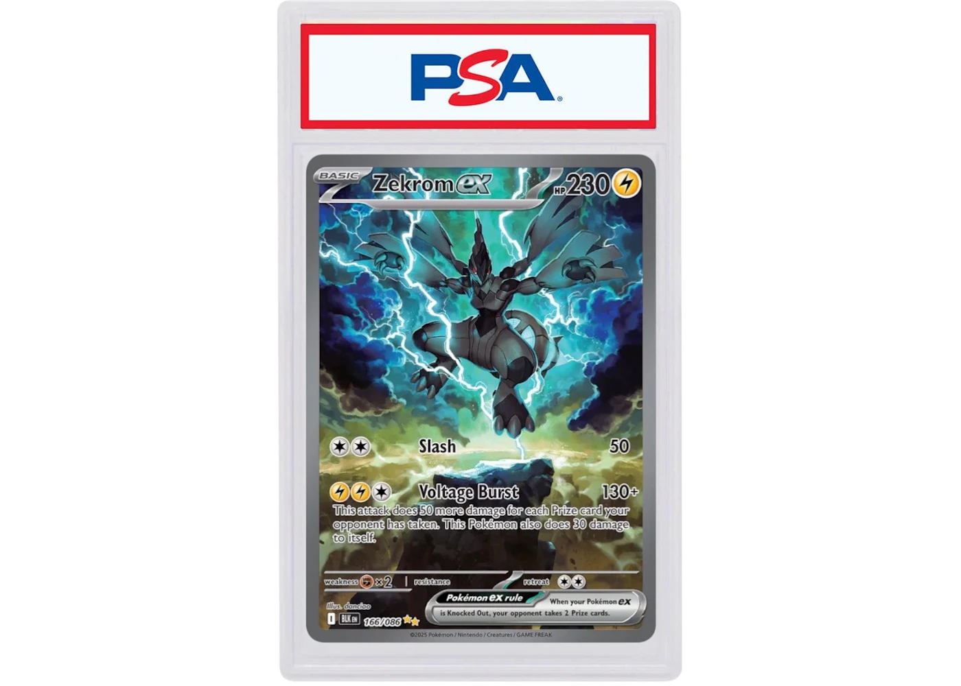 Zekrom ex 2025 Pokmon Scarlet & Violet Black Bolt Hyper Rare 166/086 (PSA or BGS Graded) - 2025 - US Zekrom ex 2025 Pokmon Scarlet & Violet Black Bolt Hyper Rare 166/086 (PSA or BGS Graded) - 2025 - US