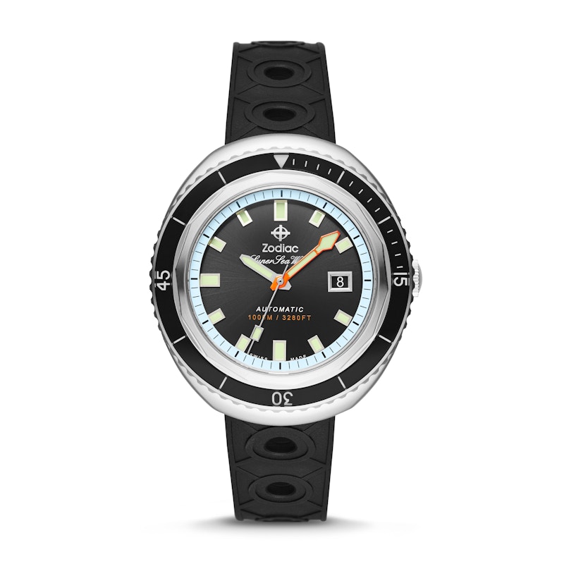 Zodiac Super Sea Wolf 68 Saturation ZO9501 50mm in Stainless Steel