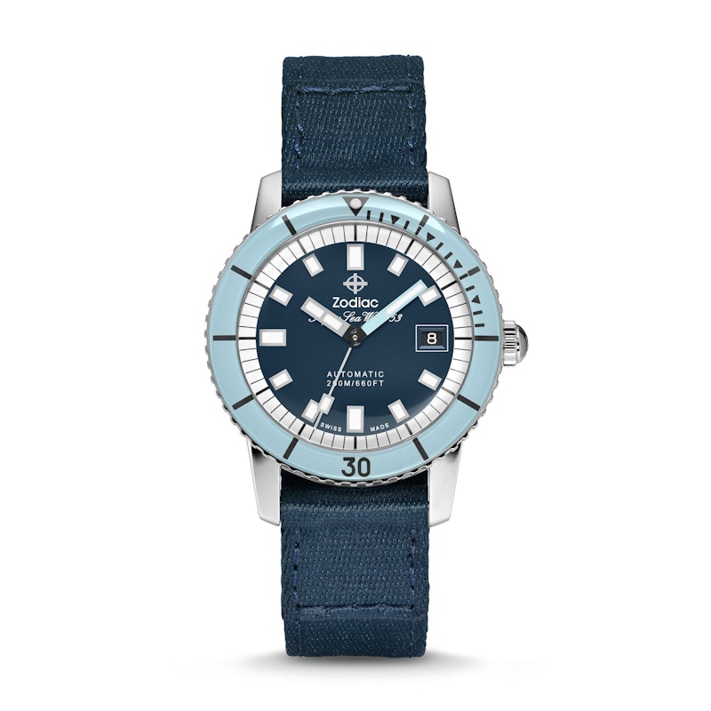 Zodiac Super Sea Wolf ZO9264 40mm in Stainless Steel US