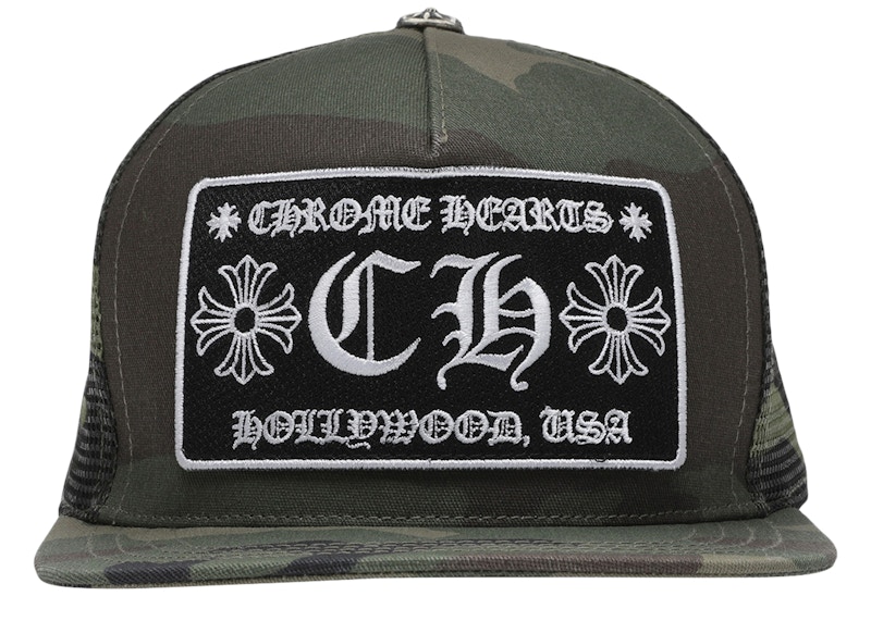 Chrome Hearts Tri-Cross Camo/Orange Trucker Hat – Iridium Clothing Co