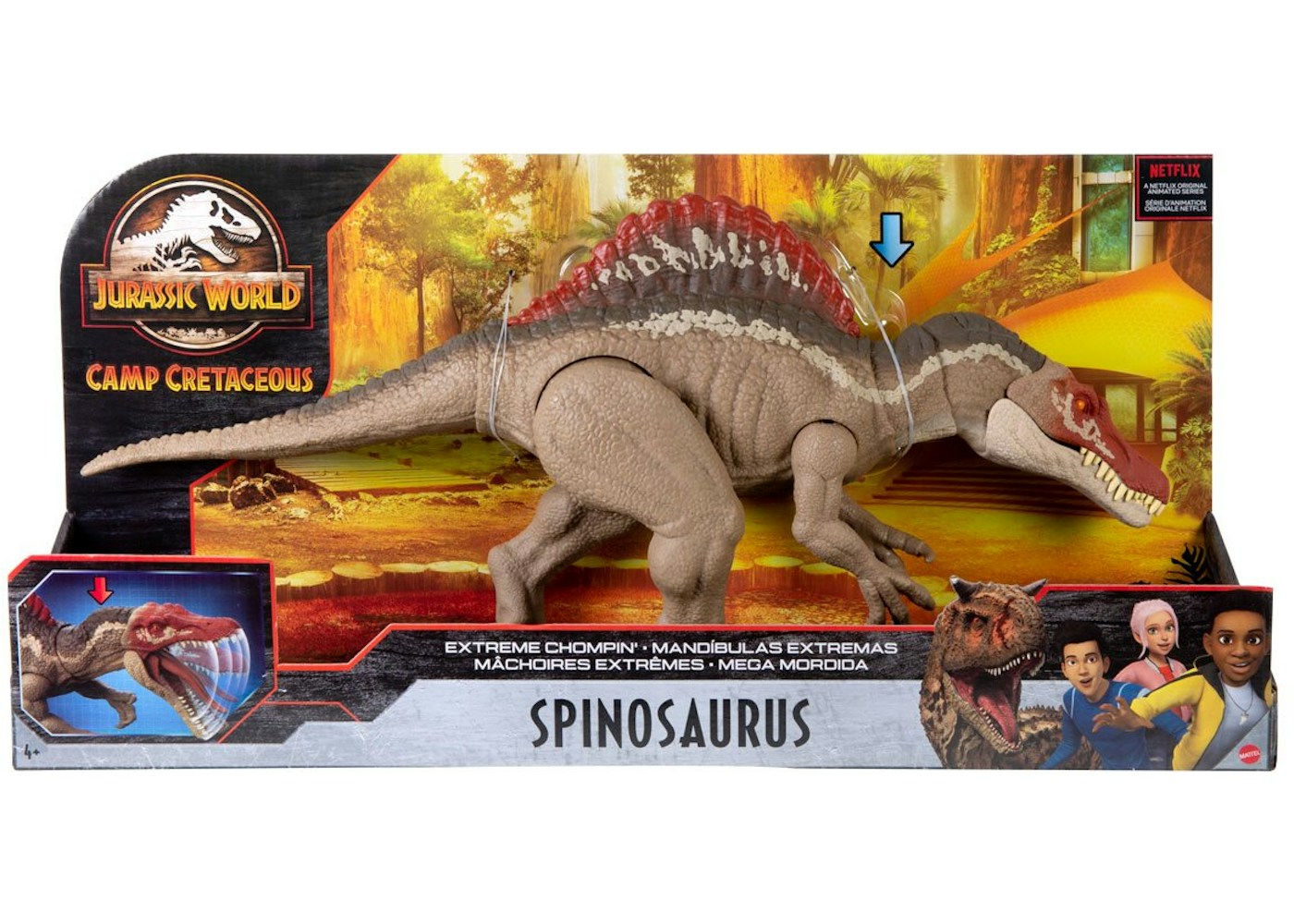 Jurassic World Extreme Chompin' Spinosaurus Dinosaur Action Figure.