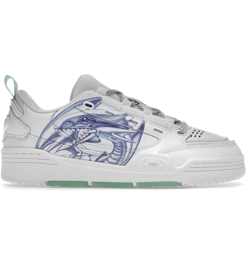 adidas ADI2000 Yu-Gi-Oh! Blue Eyes con dragón en blanco Hombre