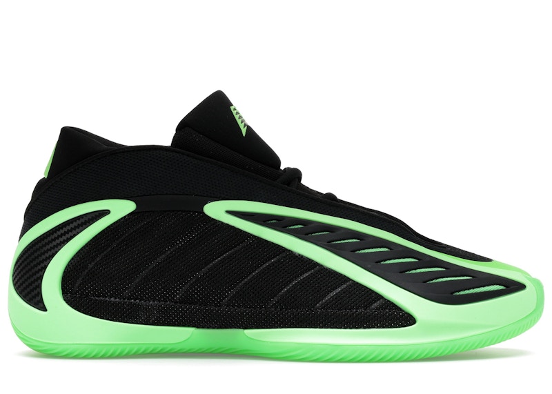 Men's Adidas AE 2 Black Sneakers in Core Black/Lime Burst