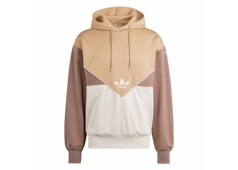 adidas Adicolor Cutline Felpa con cappuccio Cartone Wonder Beige Terra Strati Uomo SS24 IT