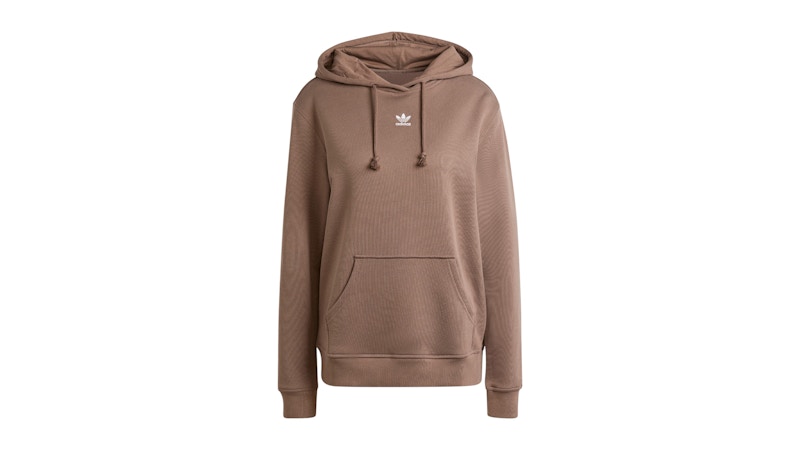 Pre-owned Adidas Originals Women's Adidas Adicolor Essentials Regular Hoodie In Earth Strata