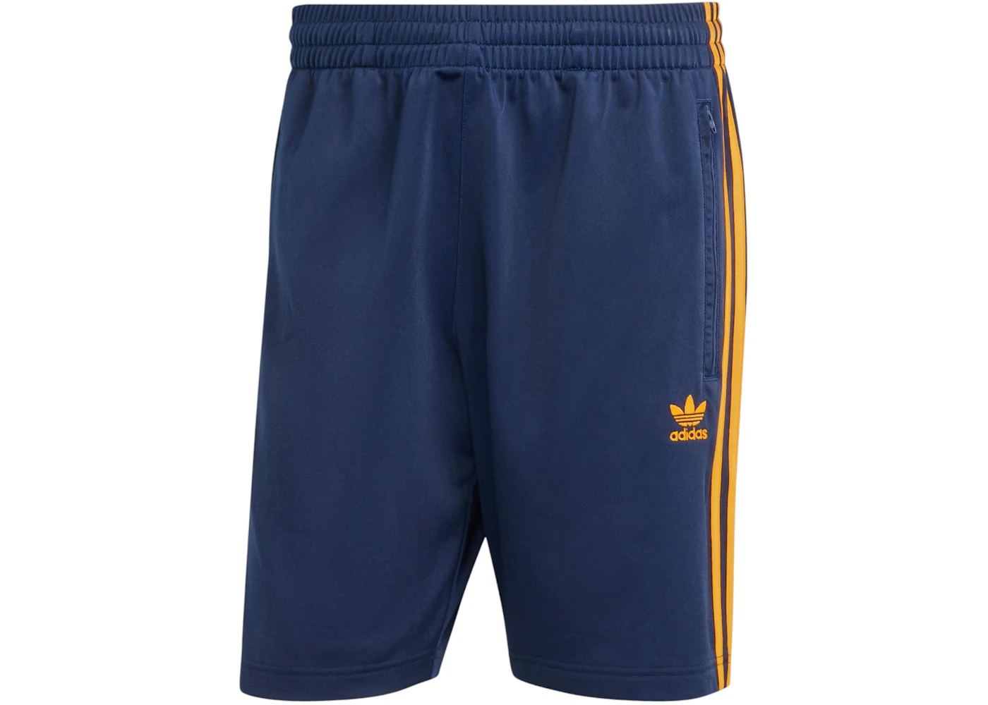 adidas Adicolor Firebird Shorts Night Indigo Crew Orange Men's - SS25 - US
