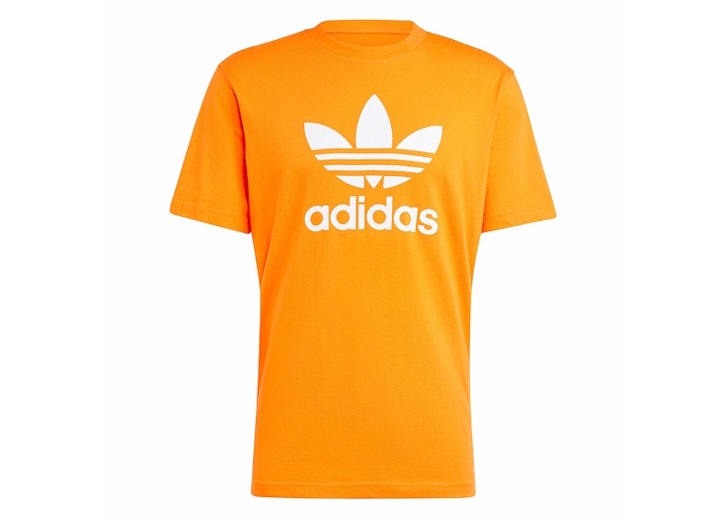 adidas Adicolor Trefoil Tee Orange Men's - SS24 - US