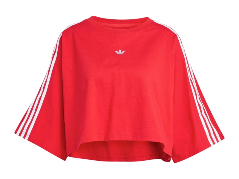 ★adidas★ ADILENIUM 3 Boxy Oversized Tee Red adidas Adilenium Season 3 Boxy Oversized Tee - Red | Free