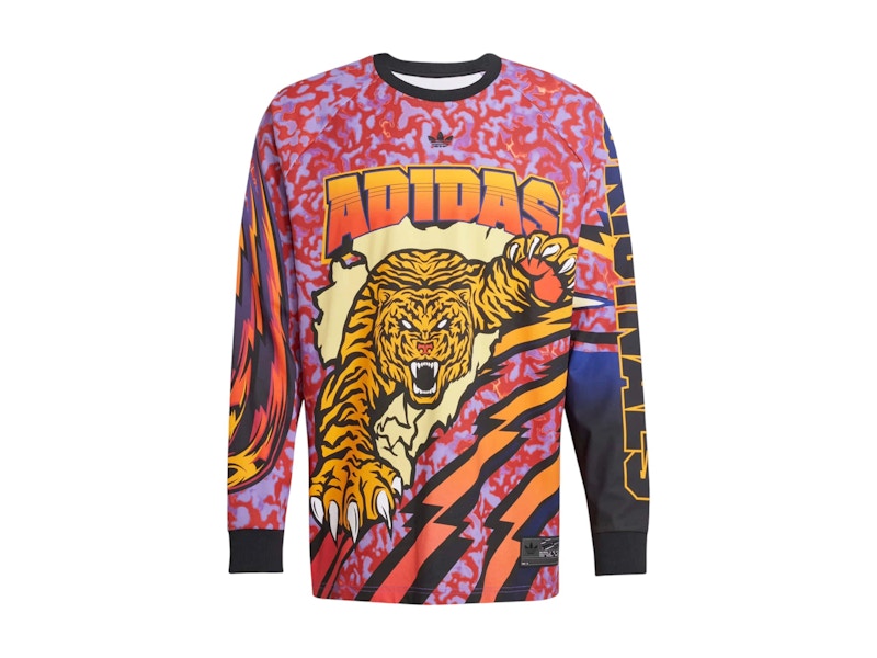 ◆adidas◆ ADILENIUM 3 Long Sleeve Graphic Tee Better Scarle adidas Adilenium Season 3 Long Sleeve Graphic Tee Better
