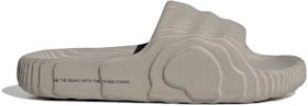 adidas Adilette 22 Slides Carbon - Aluminum US GX6947 