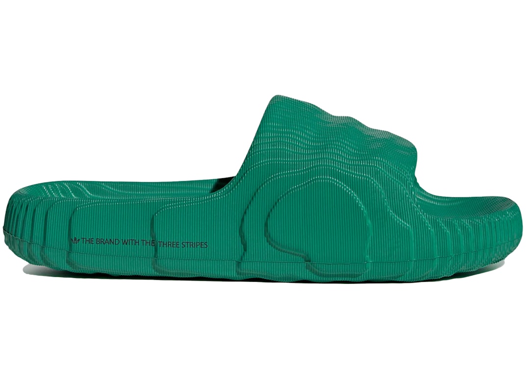 Pre-owned Adidas Originals Adidas Adilette 22 Slides Bold Green In Bold Green/bold Green/core Black