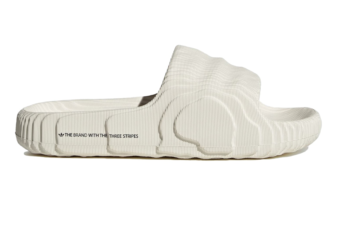 Pre-owned Adidas Originals Adidas Adilette 22 Slides Off White (women's) In Off White/off White/core Black
