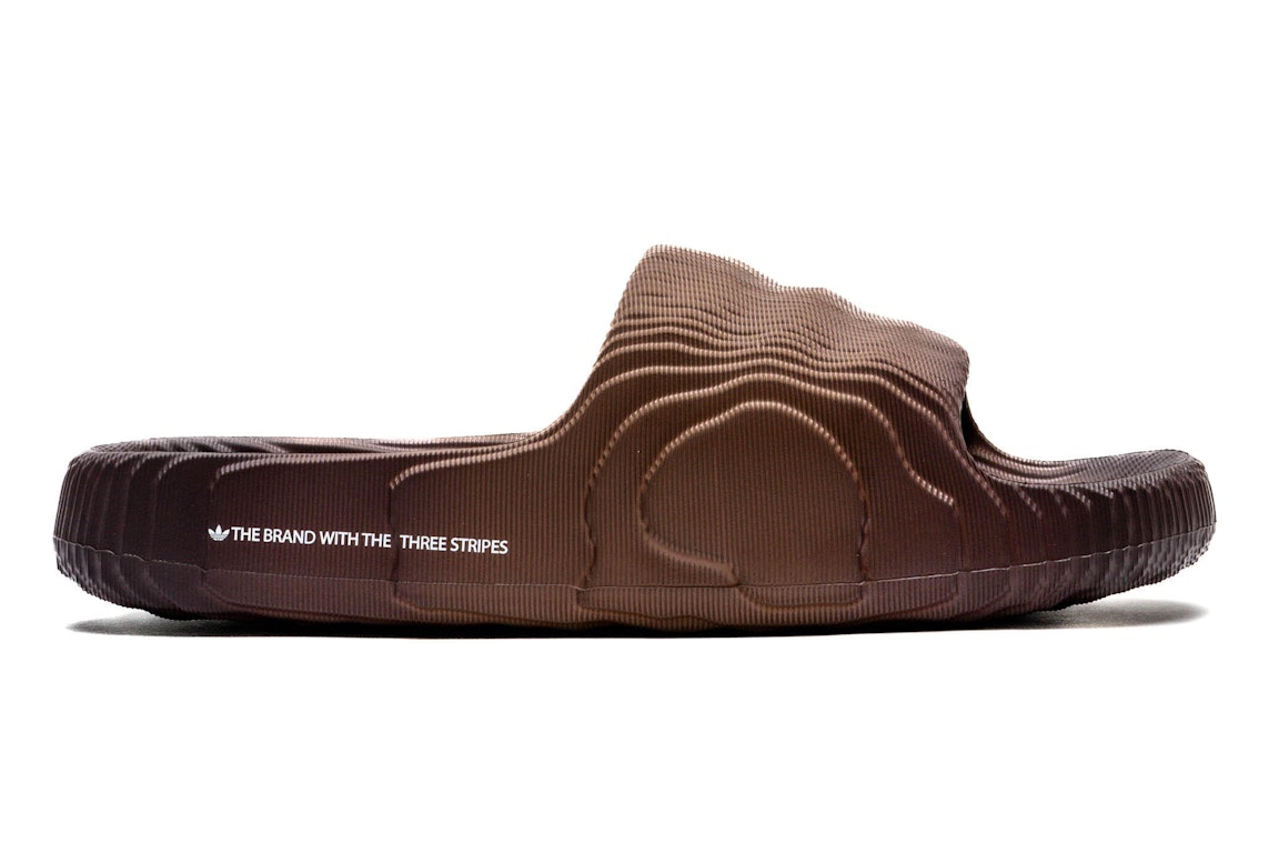Pre-owned Adidas Originals Adidas Adilette 22 Slides Preloved Brown In Preloved Brown/shadow Brown/core Black