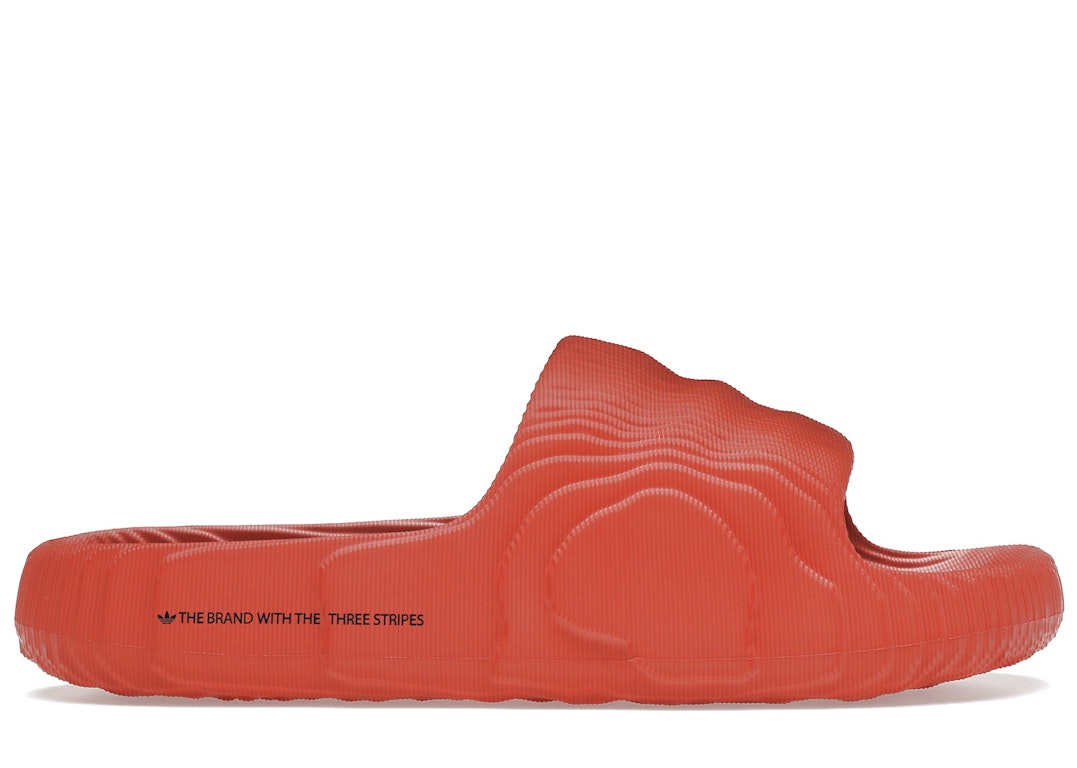 Pre-owned Adidas Originals Adidas Adilette 22 Slides Preloved Red In Preloved Red/preloved Red/core Black