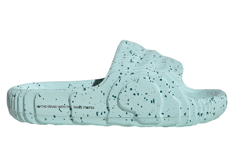 adidas Adilette 22 Slides Semi Flash Aqua Core Black Active
