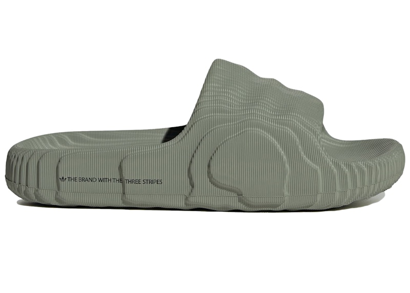 adidas Adilette 22 Slides Silver Green Women s IG8264 GB