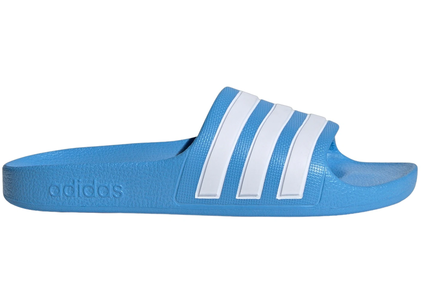 adidas Adilette Aqua Slides Blue Burst Cloud White (GS) ID2621 US