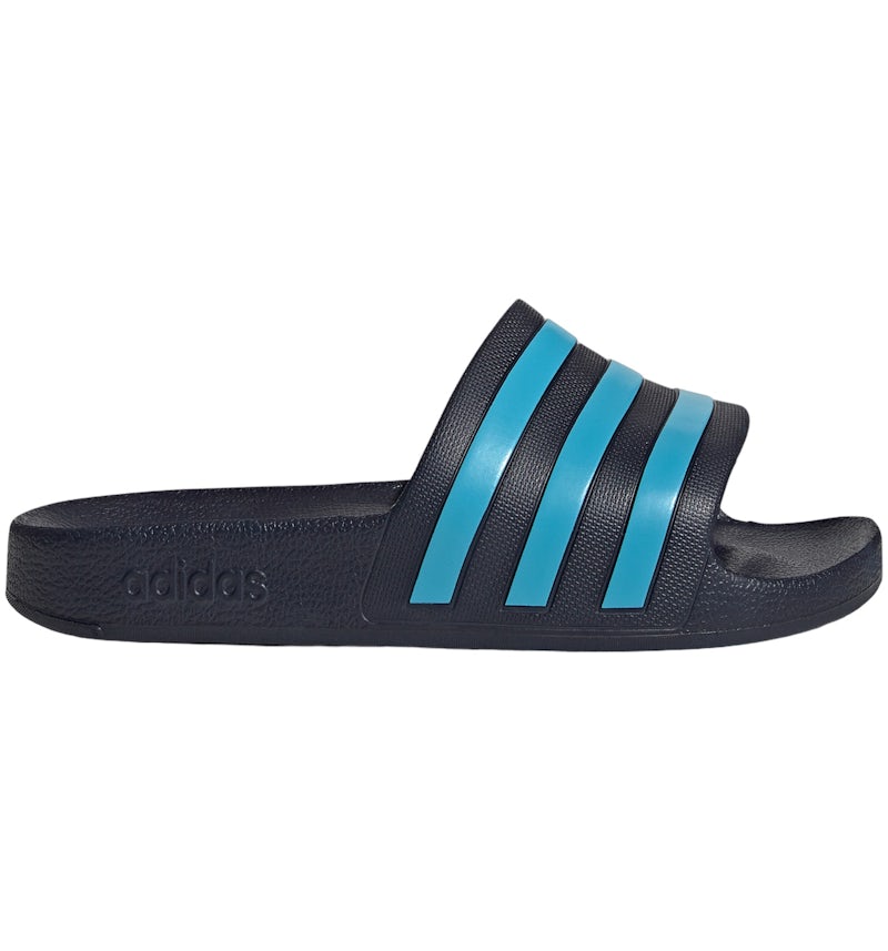 adidas Adilette Aqua Slides Legend Ink Bright Cyan Men's EG1757 US