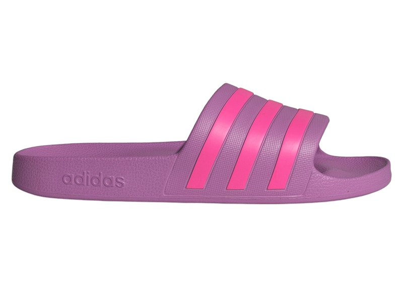 adidas Adilette Aqua Slides Preloved Purple Lucid Pink (Damen