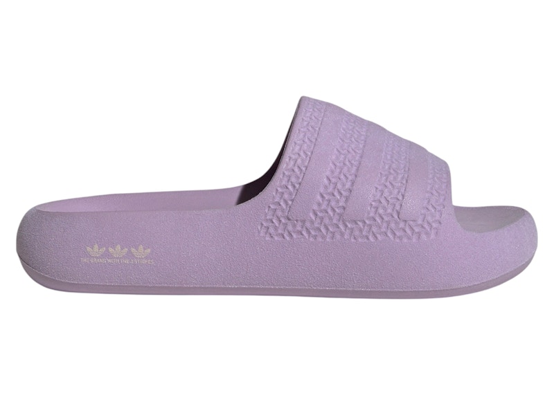 Pre-owned Adidas Originals Adilette Ayoon Slides (women's) Sneakers In Powder Plum/cream White