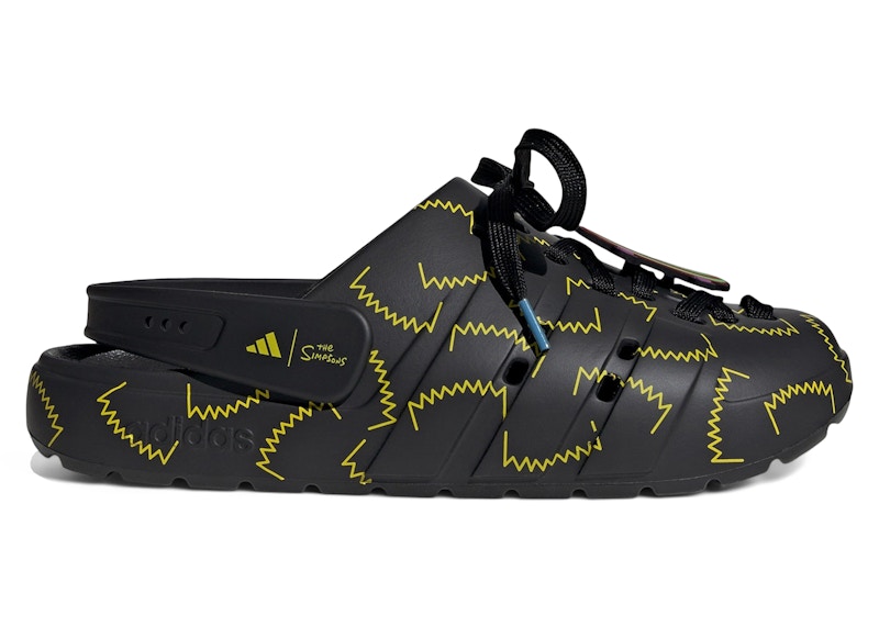 The Simpsons x adidas Adilette Clog 'Bart Simpson' | Black | Men's Size 4 - JS4910