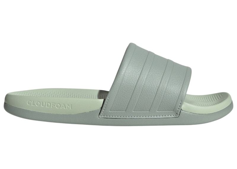 Adidas Adilette Comfort 2.0 Slides (Women's) Sneakers in Wonder Sage/Linen Green
