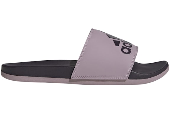 adidas Adilette Comfort Slides Aurora Black Preloved Fig
