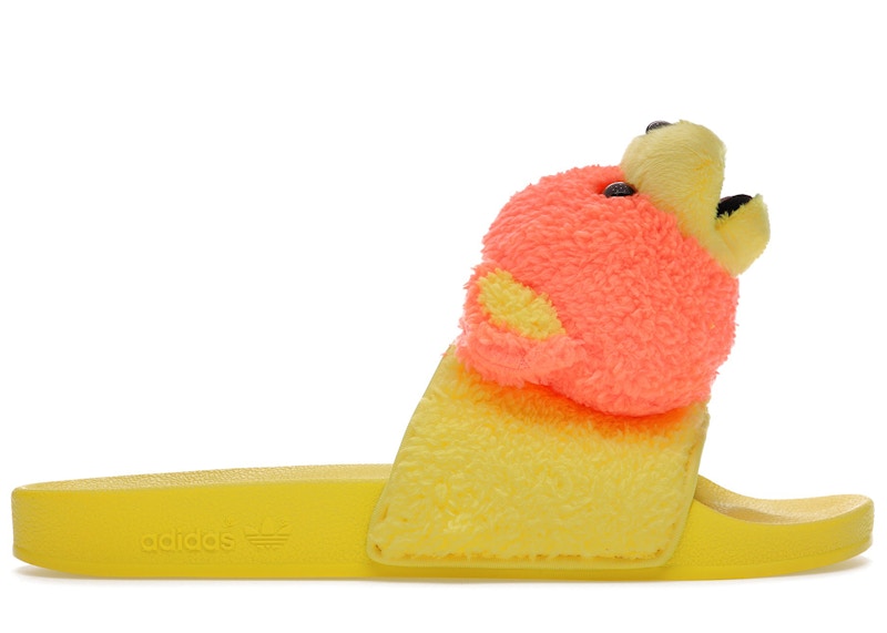 adidas JS Adilette Jeremy Scott Teddy Yellow