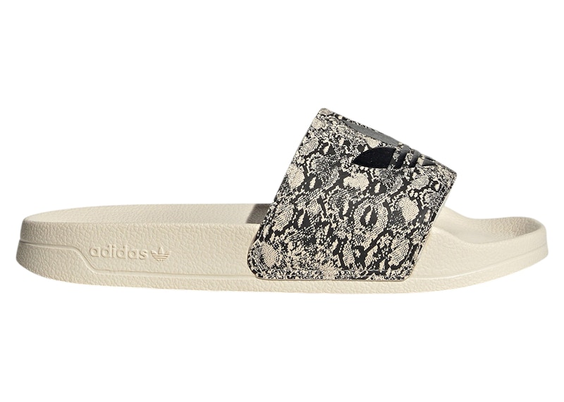 Pre-owned Adidas Originals Adilette Lite Slides (women's) Sneakers In Wonder White/core Black