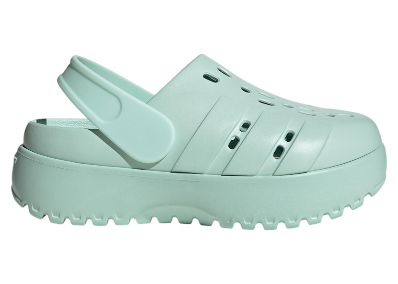 adidas Adilette Platform Clogs Halo Mint (Women's) - JR2625 - US
