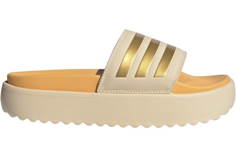 Gold Slides Adidas Adidas Women's Adilette Comfort Slides Gold