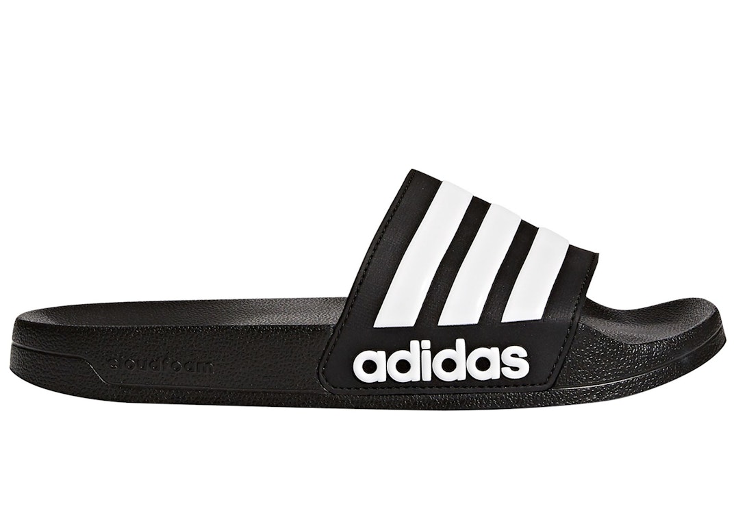 Pre-owned Adidas Originals Adidas Adilette Shower Slides Core Black In Core Black/footwear White/core Black
