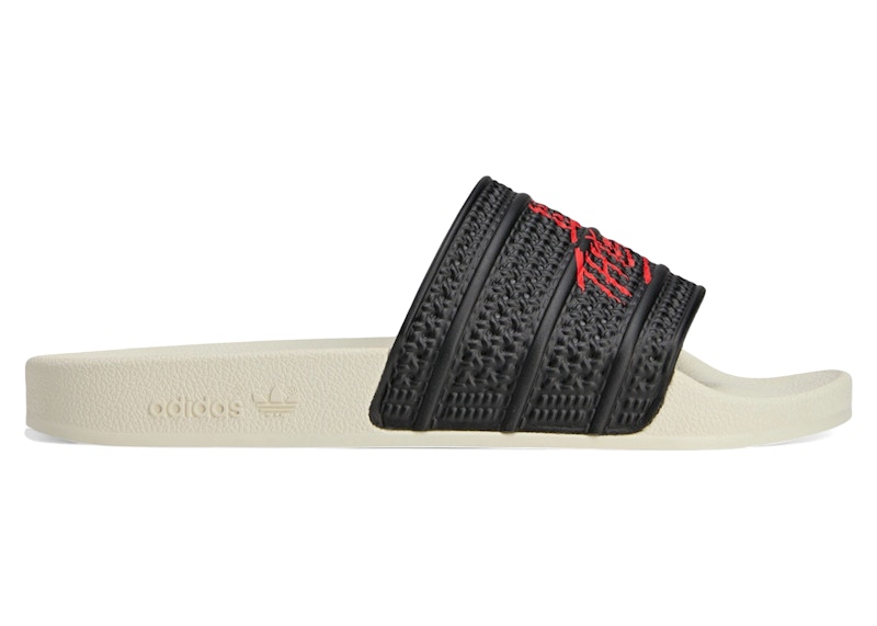 ◆コラボ商品◆100 THIEVES X ADIDAS ADILETTE SLIDE◆正規品◆ Adidas x 100 Thieves Adilette | Core Black