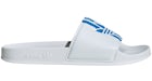 adidas Adilette Slides Cloud White Bright Blue