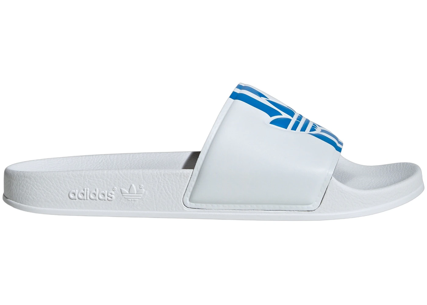 adidas Adilette Slides Cloud White Bright Blue Men's ID5789 US