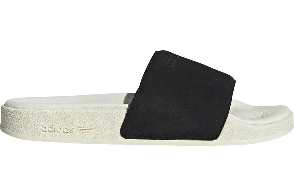 Penetración dos semanas hoja adidas Adilette Slides Core Black Off White Men's - FZ6483 - US