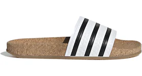 adidas Adilette Slides Cork White Black (Women's)