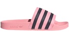 adidas Adilette Slides Glow Pink Aurora Black