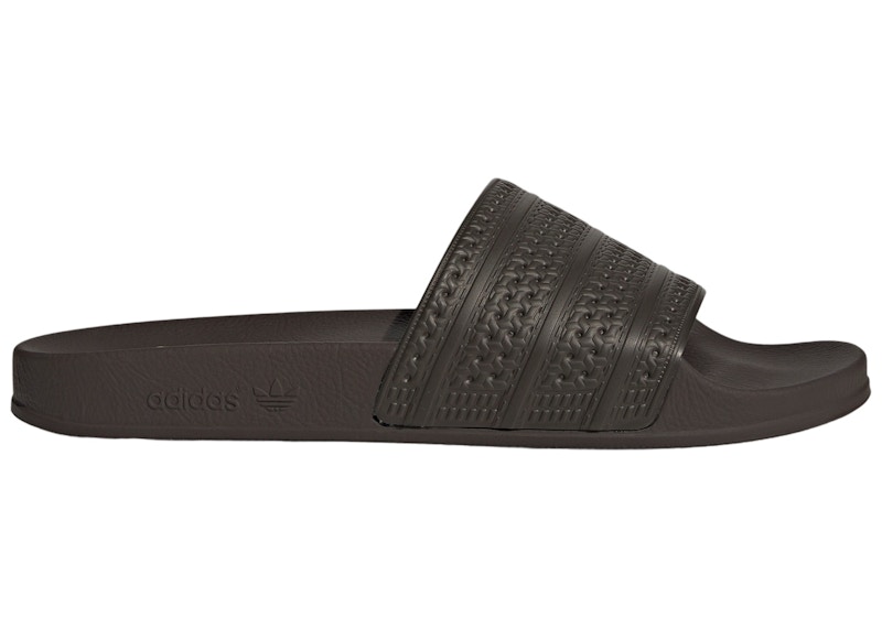 adidas Adilette Slides Shadow Olive Impact Yellow