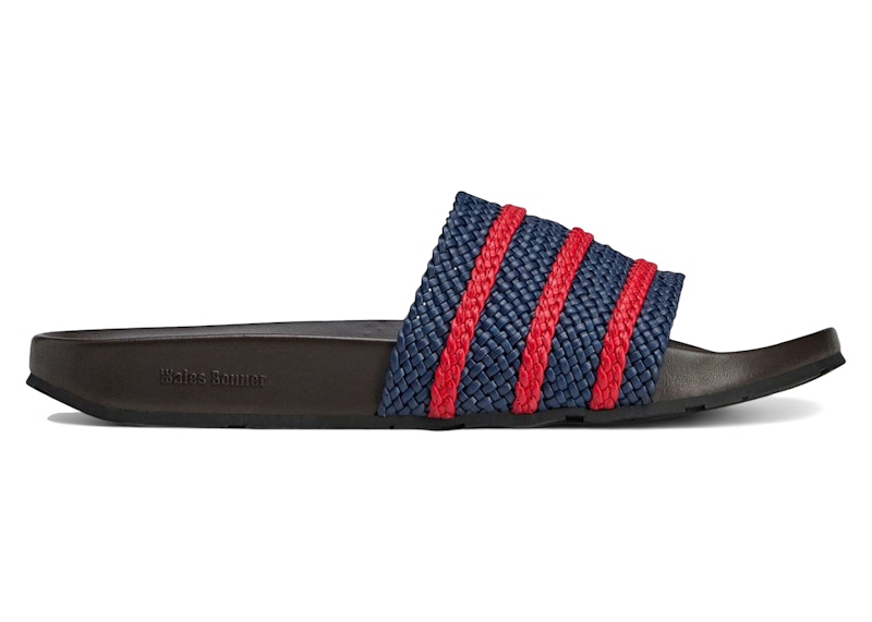 adidas Adilette Slides Wales Bonner Night Indigo Scarlet